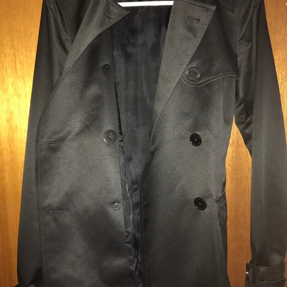 Ralph Lauren Black Trench Jacket Small NWOT - Picture 4 of 4